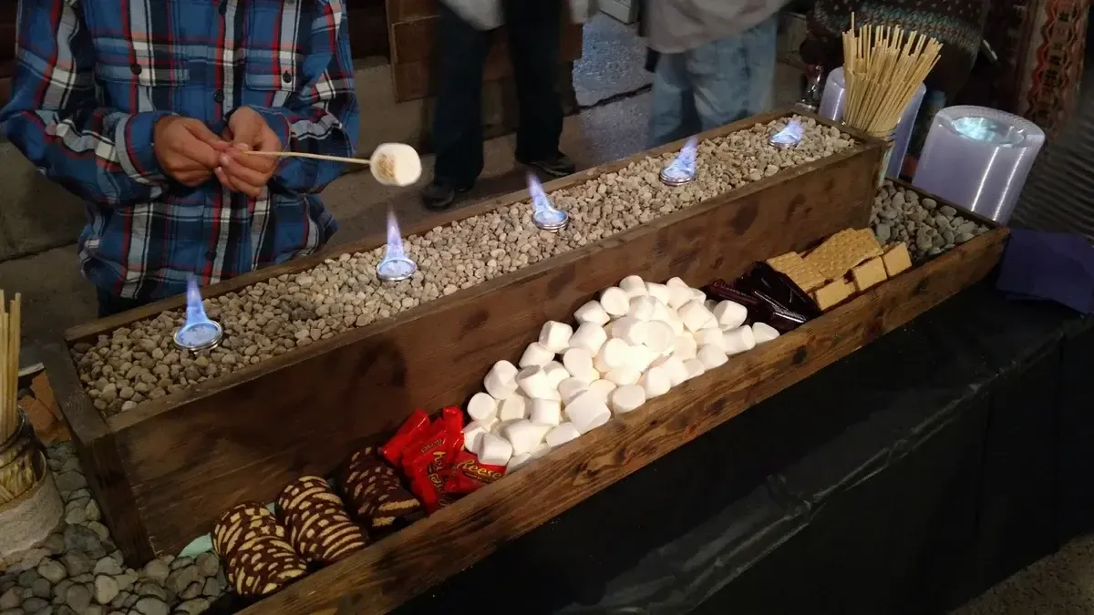 Smores making station