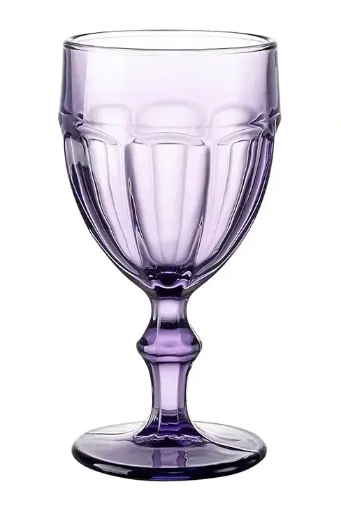 Pyria purple glass goblet