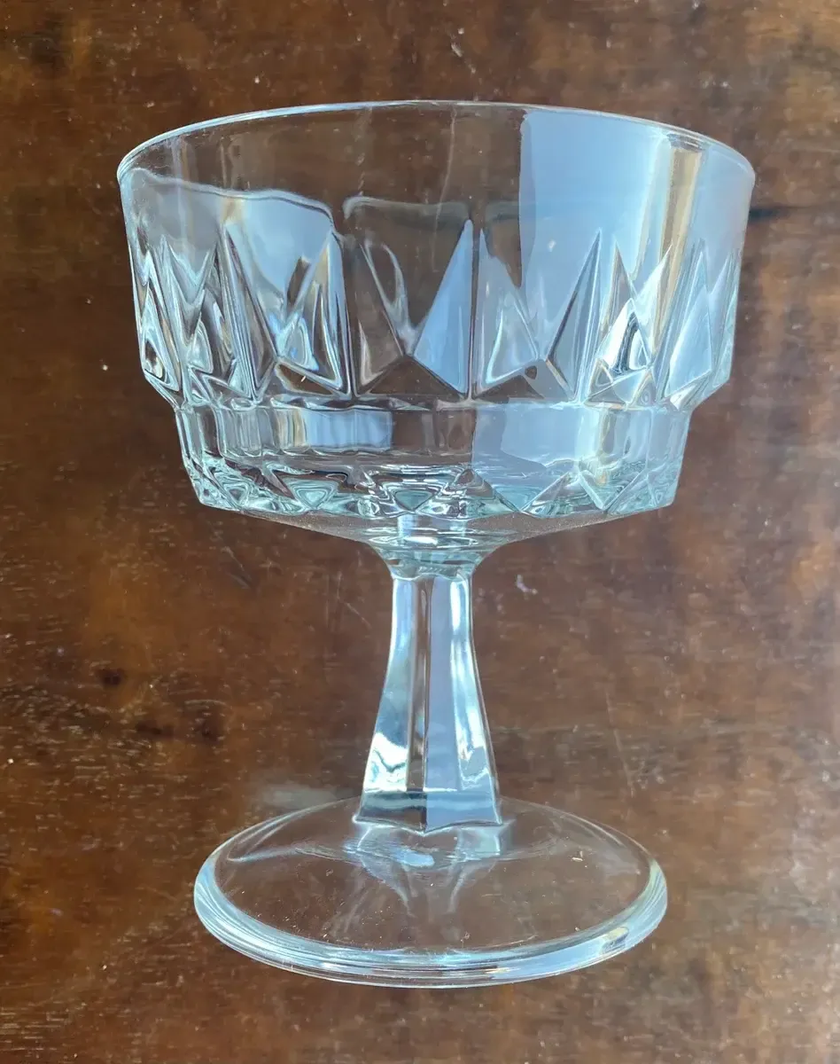 Crystal sorbet glasses