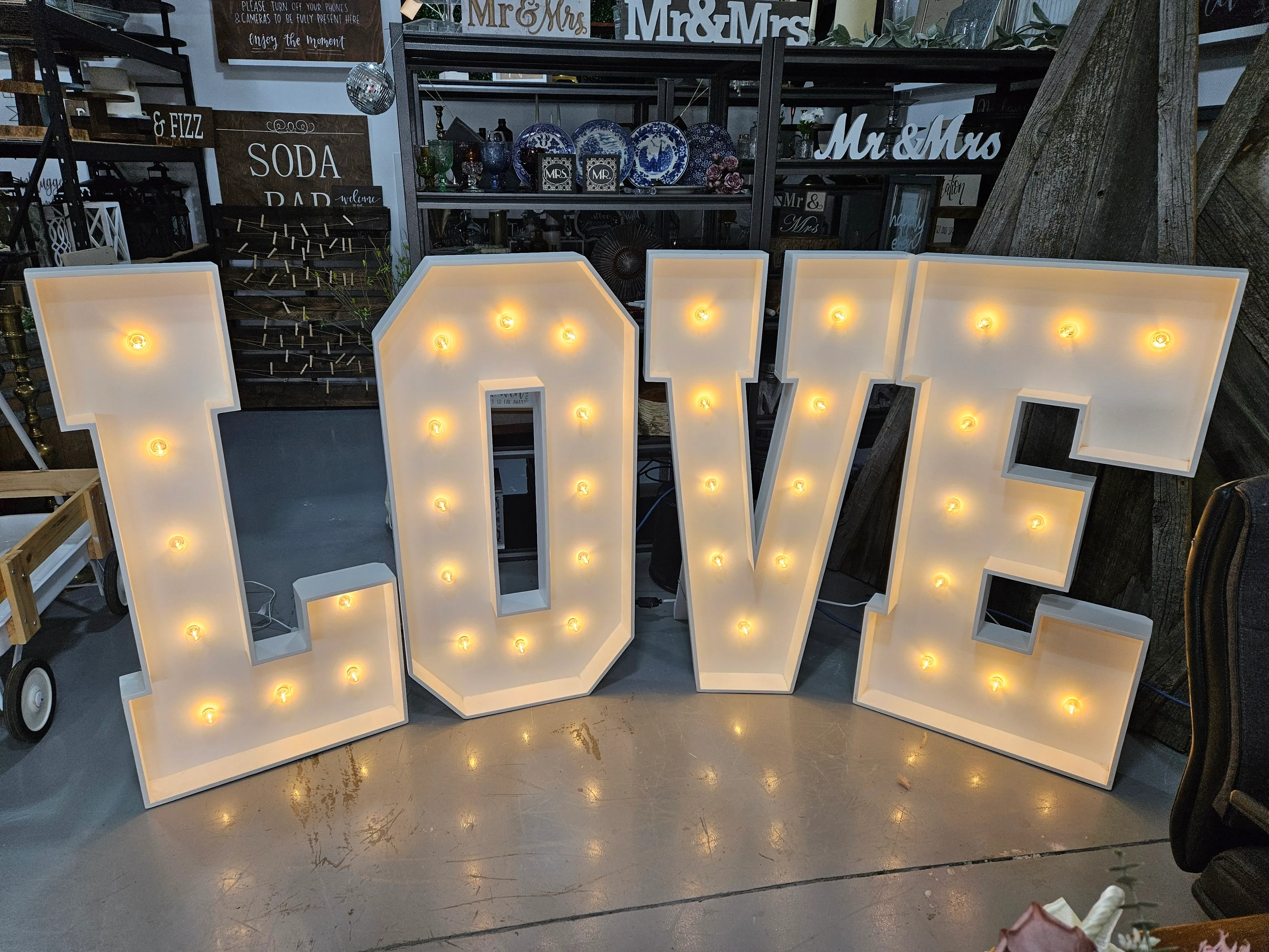 LOVE Marquee letters 4ft tall