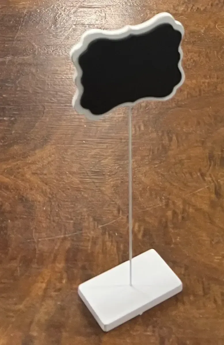 Chalkboard table stand set of 6-10