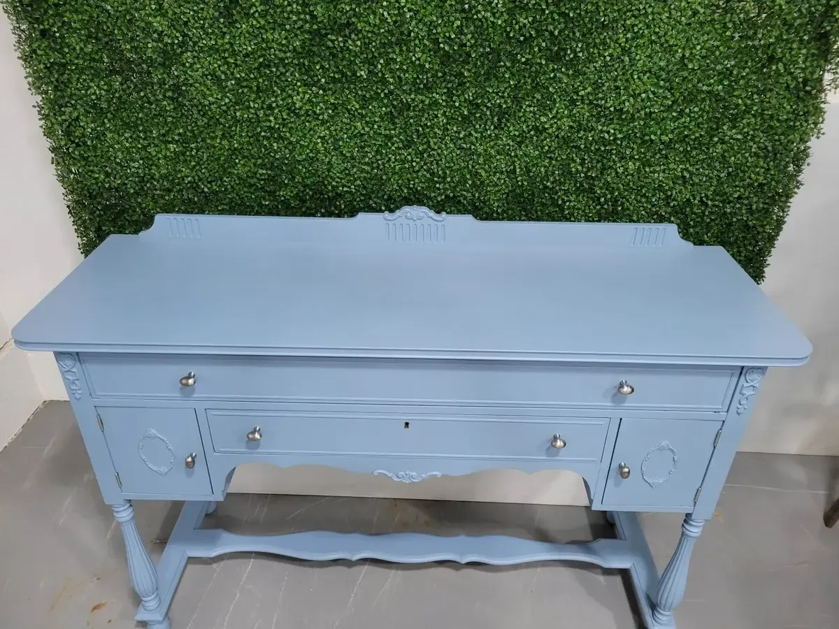 Ella antique blue entry table