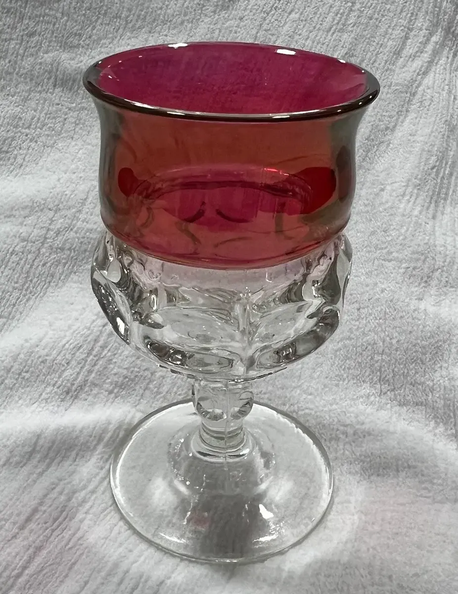 Chloe cranberry pink goblet lrg 5.5"