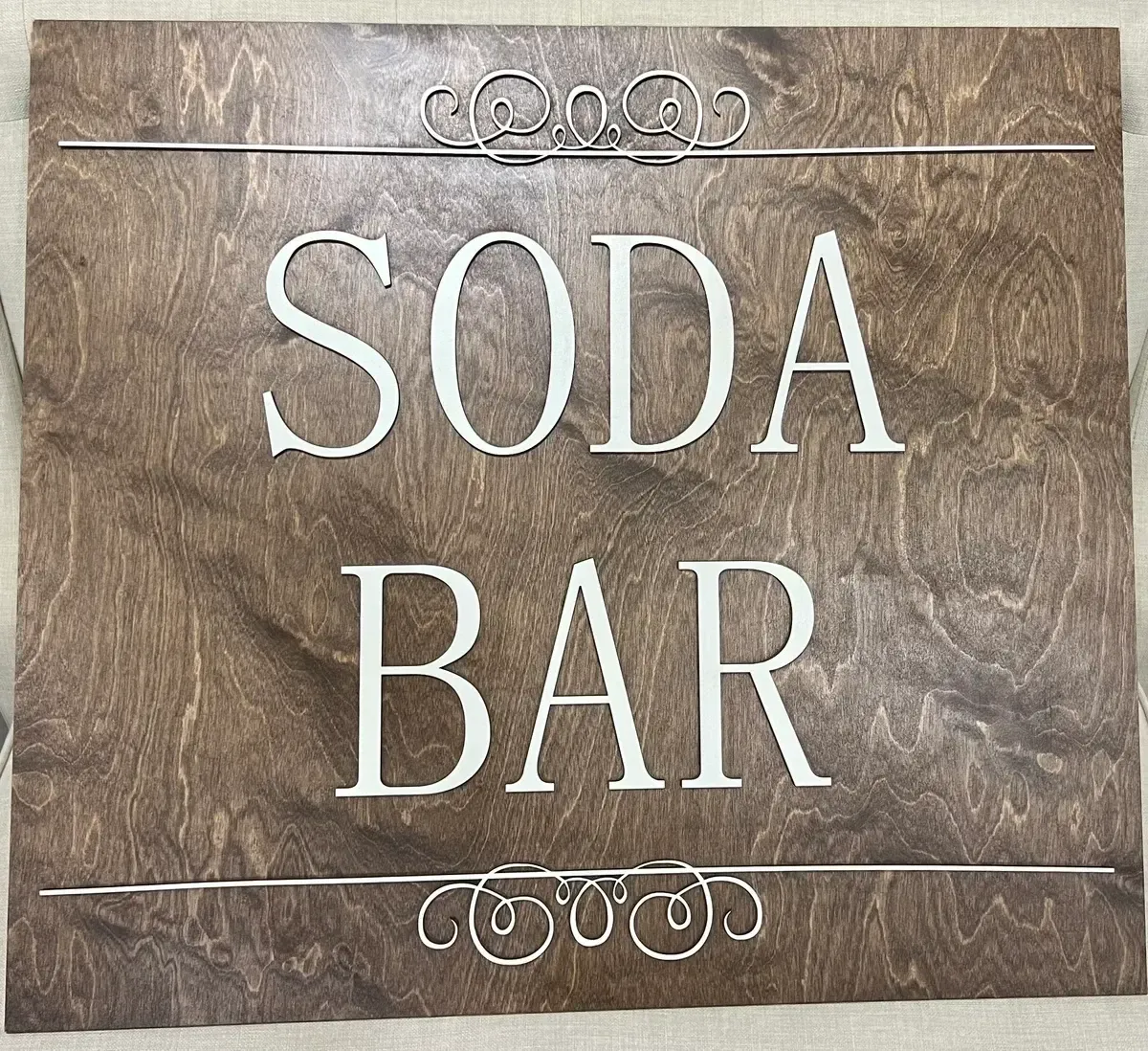 Soda bar sign