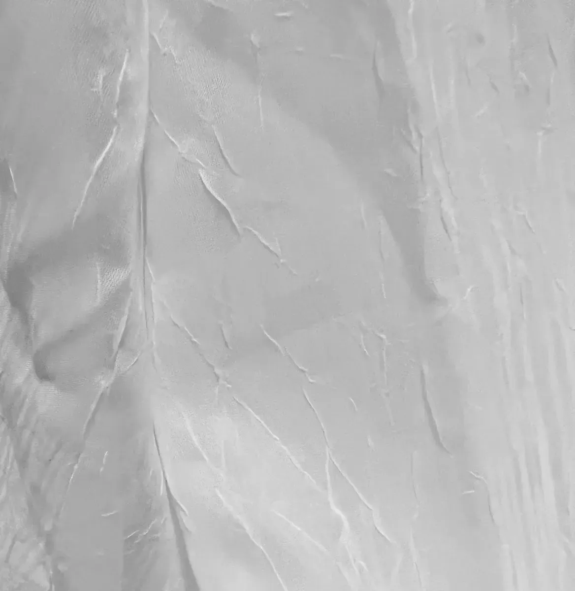 White crushed voile drape 48" x 18ft