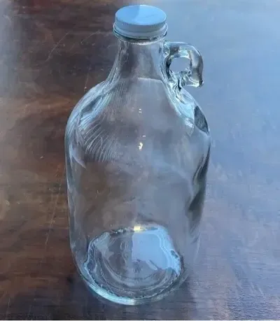 Glass jug 1/2 gallon 11" tall
