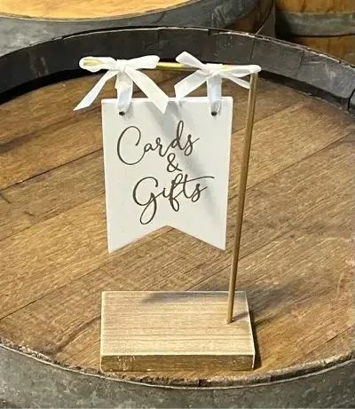 Cards and gifts white and gold