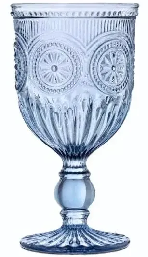 Betsy blue glass goblet