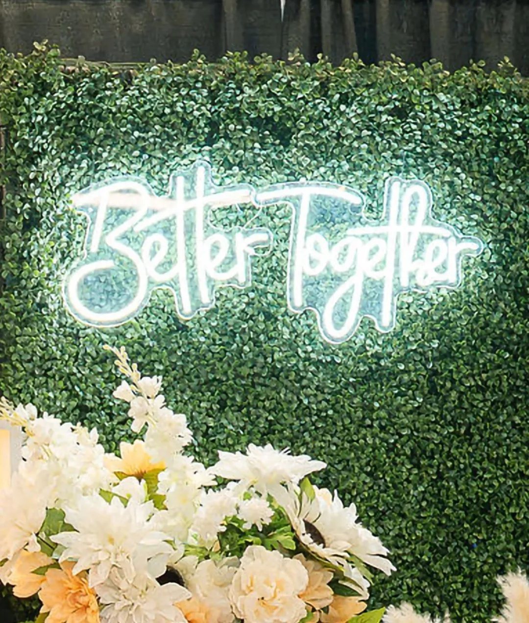 Better together neon sign