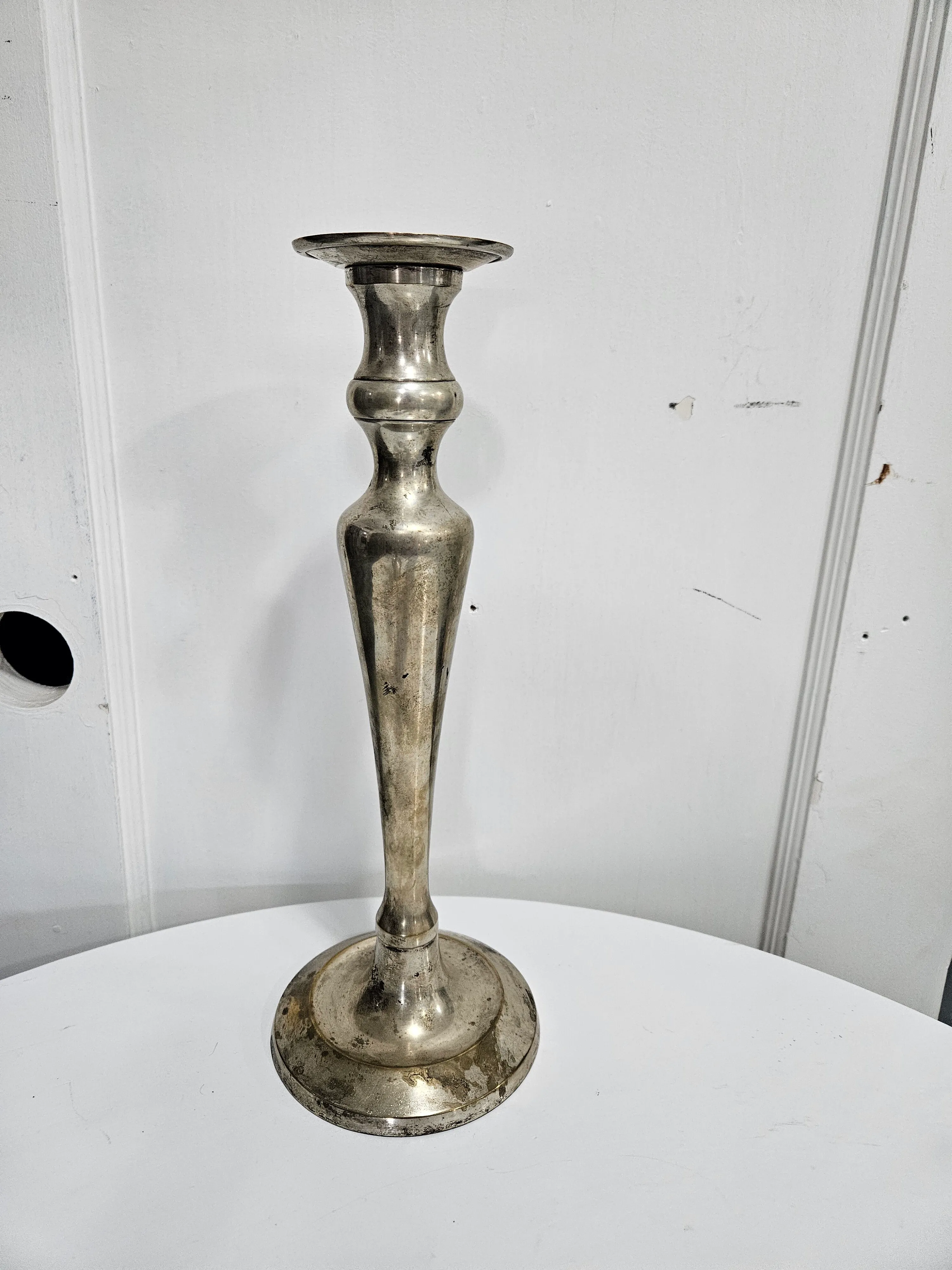 Silver candlesticks lrg 11"-13"