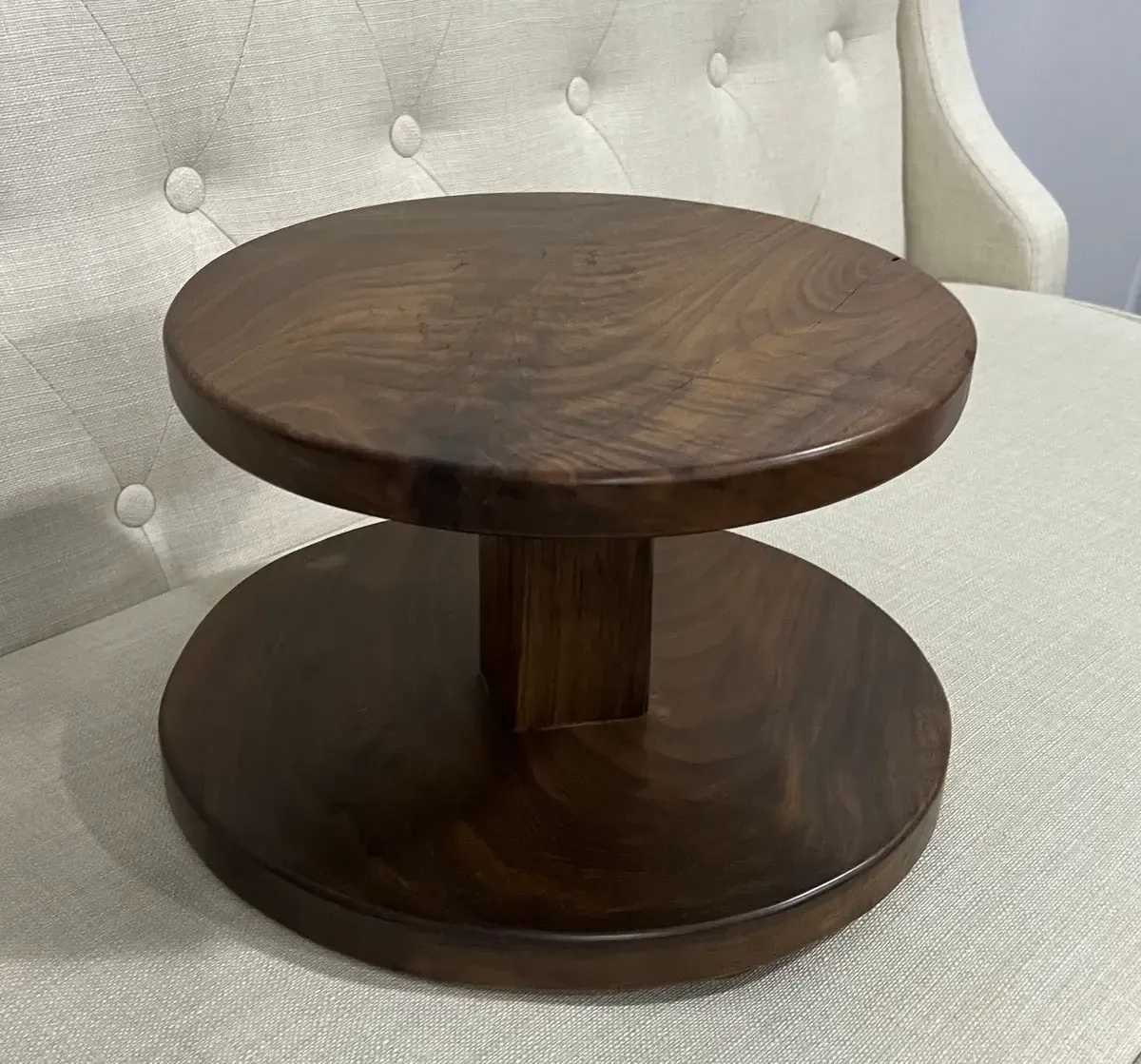 Natalie dark walnut cake/ dessert 2 tier