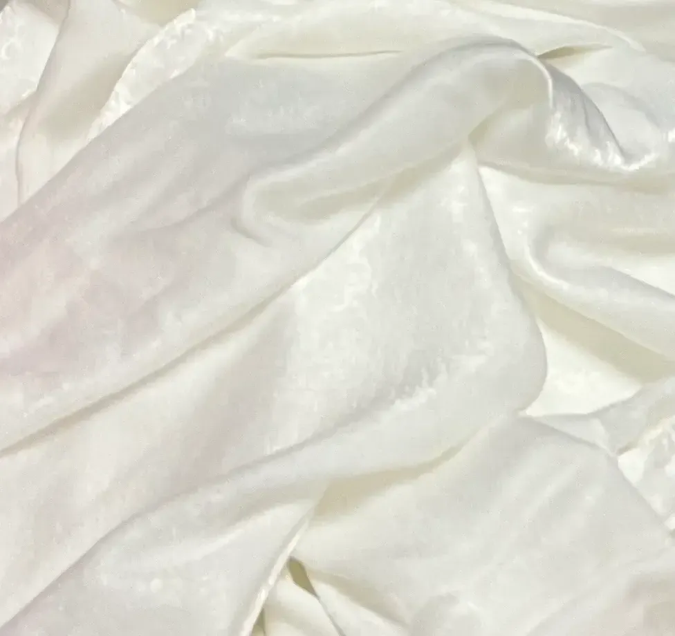 White shimmer drape - 24" x 18ft