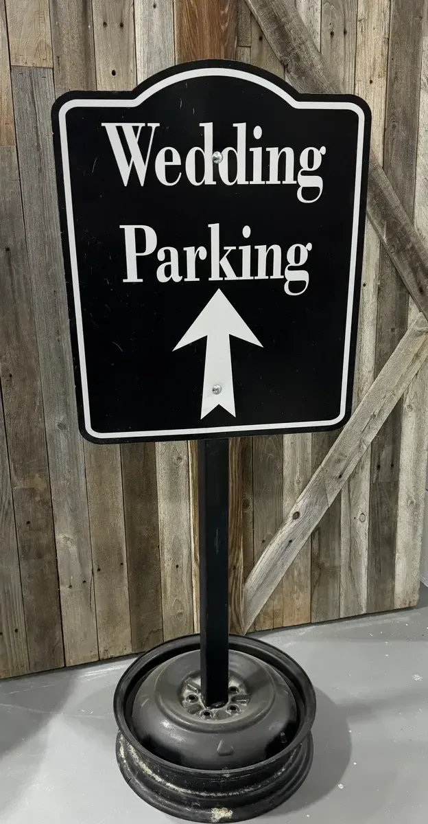 Wedding ahead traffic sign