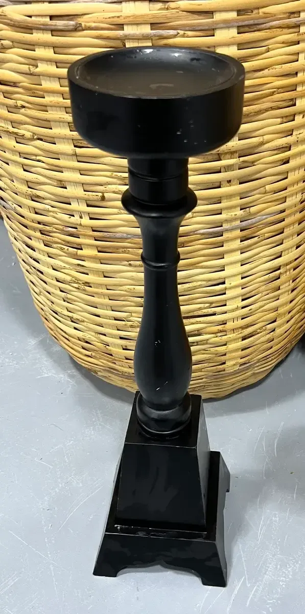 Rogers black candlestick 21" tall