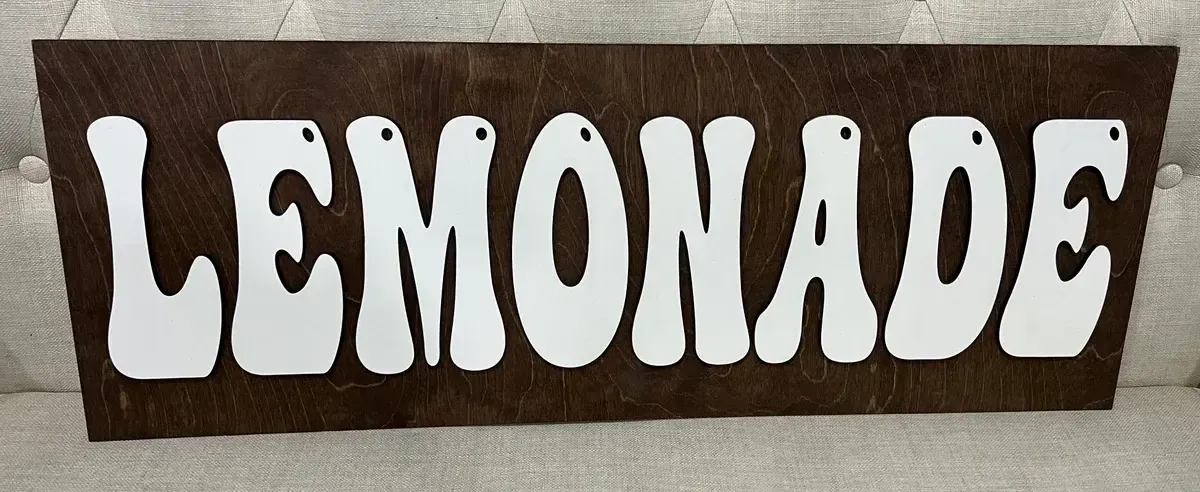 Lemonade sign