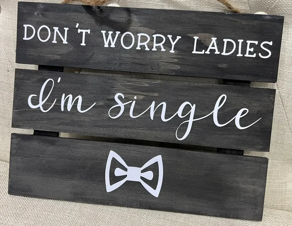 Don’t worry ladies im single - ring bearer sign
