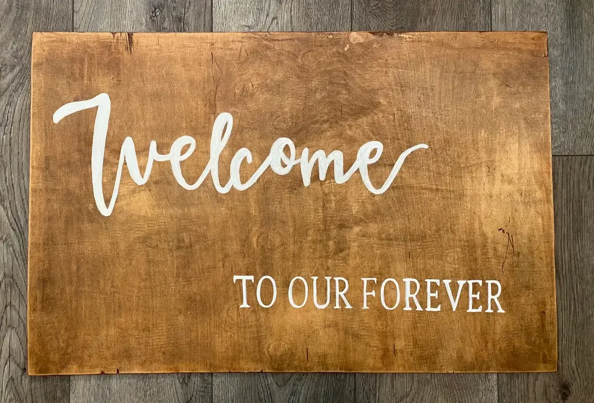 Welcome to our forever white and wood