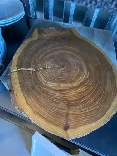 Marly log slice cake plate/ serving platter