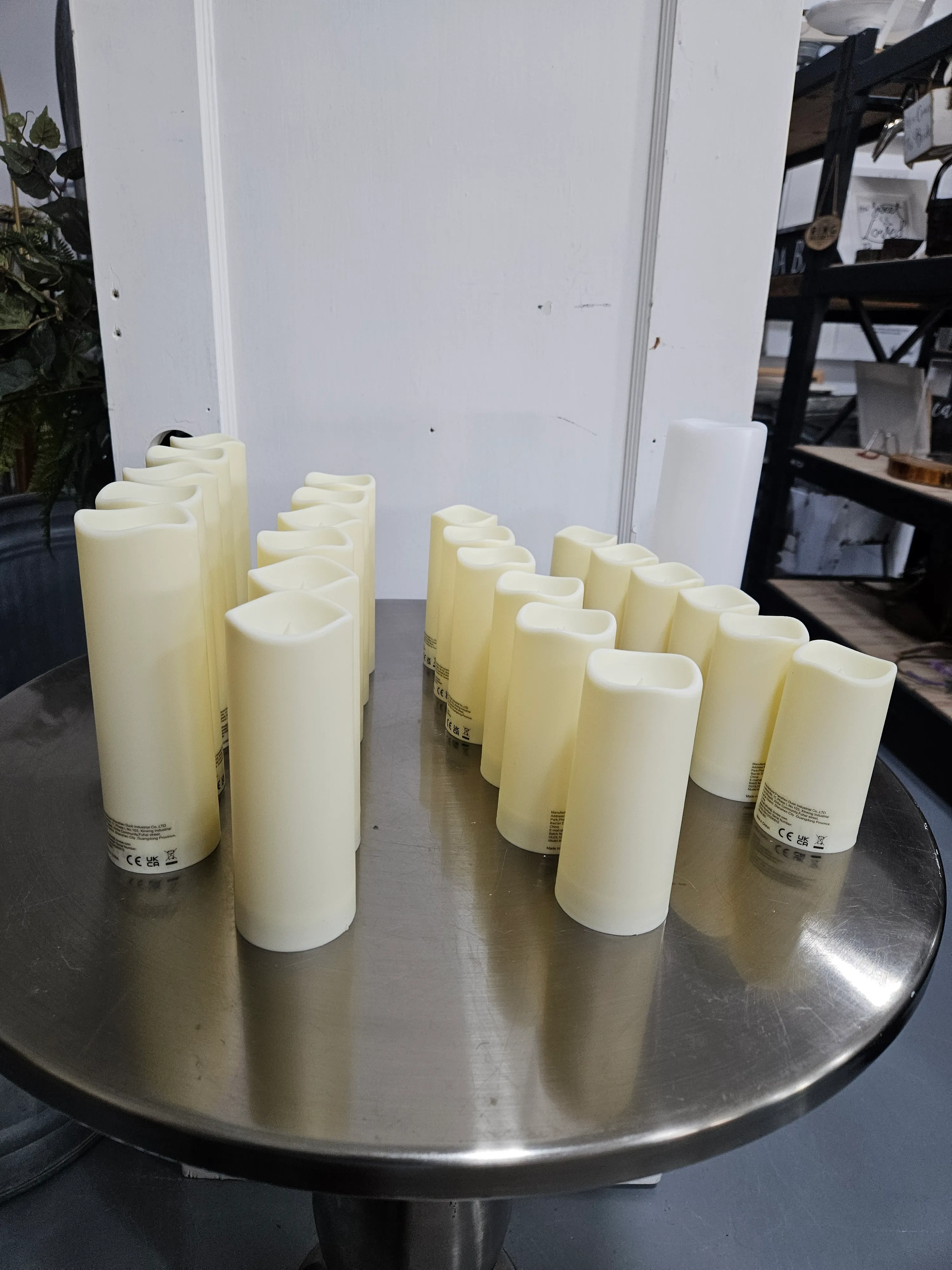 Candle cream color 