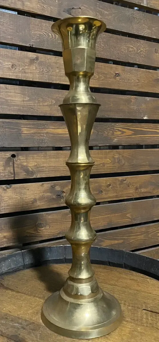 Marjaorie brass candlestick 22"