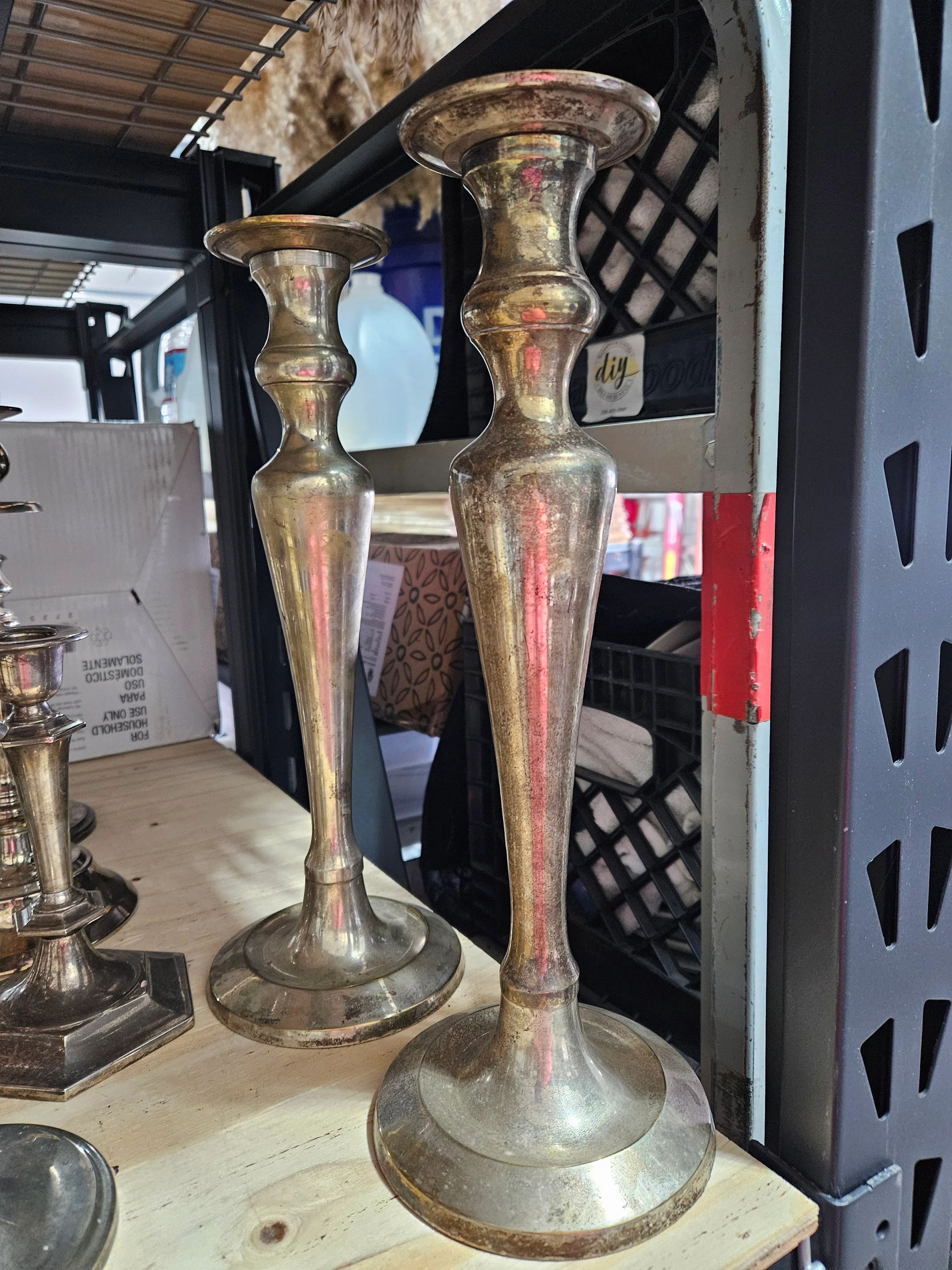 Silver candlesticks XL 14" - 20"