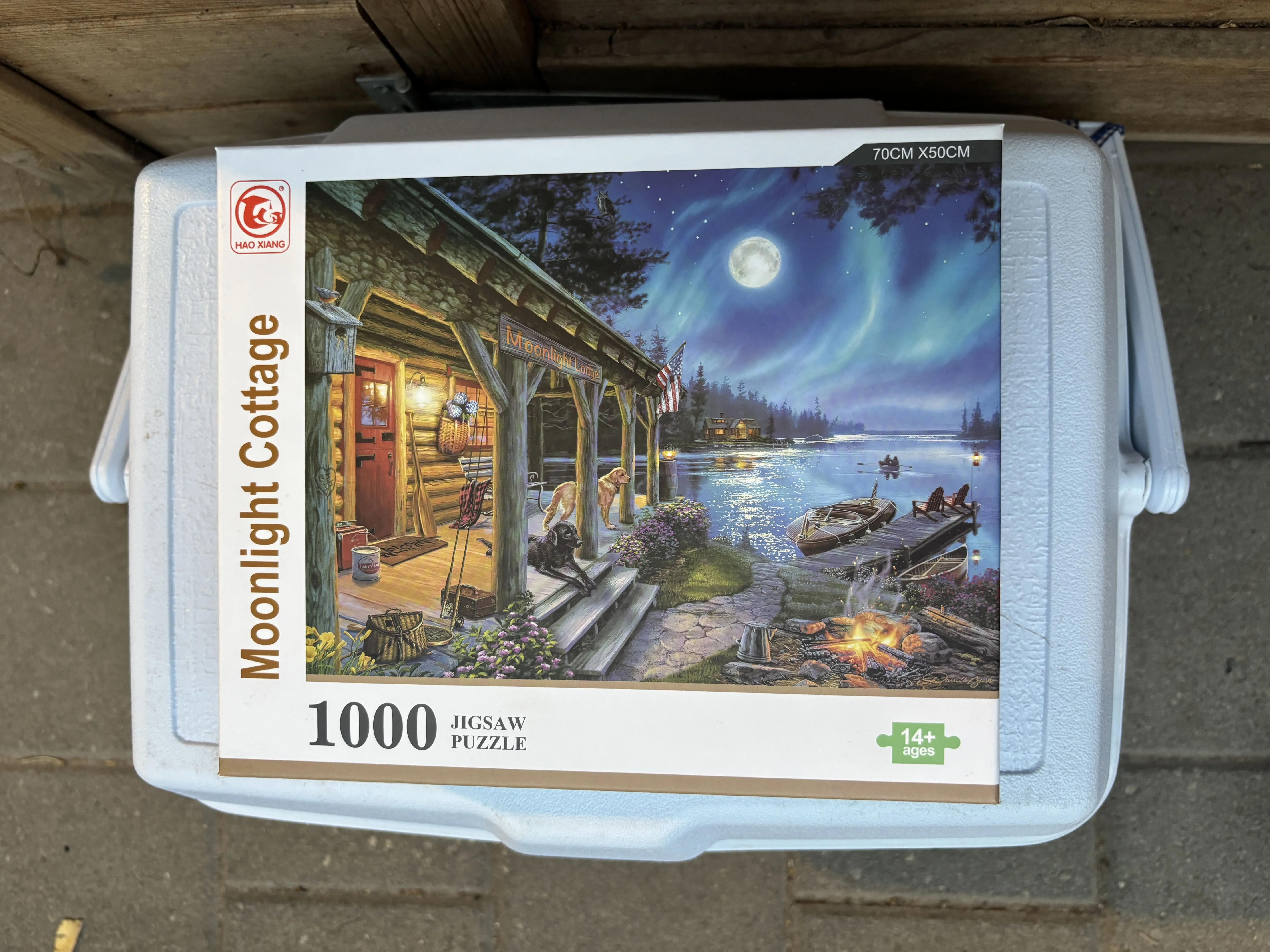   פאזל 1000- בקתה בשקיעה