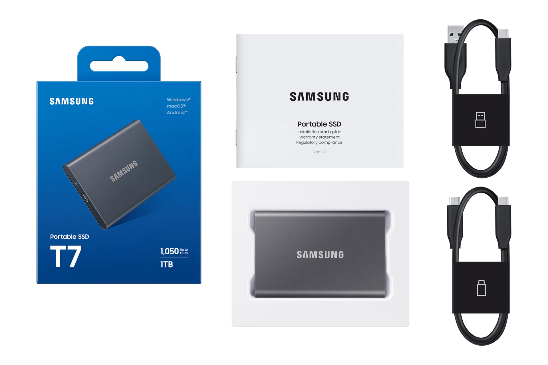Samsung T7 Portable SSD - 2 TB - USB C