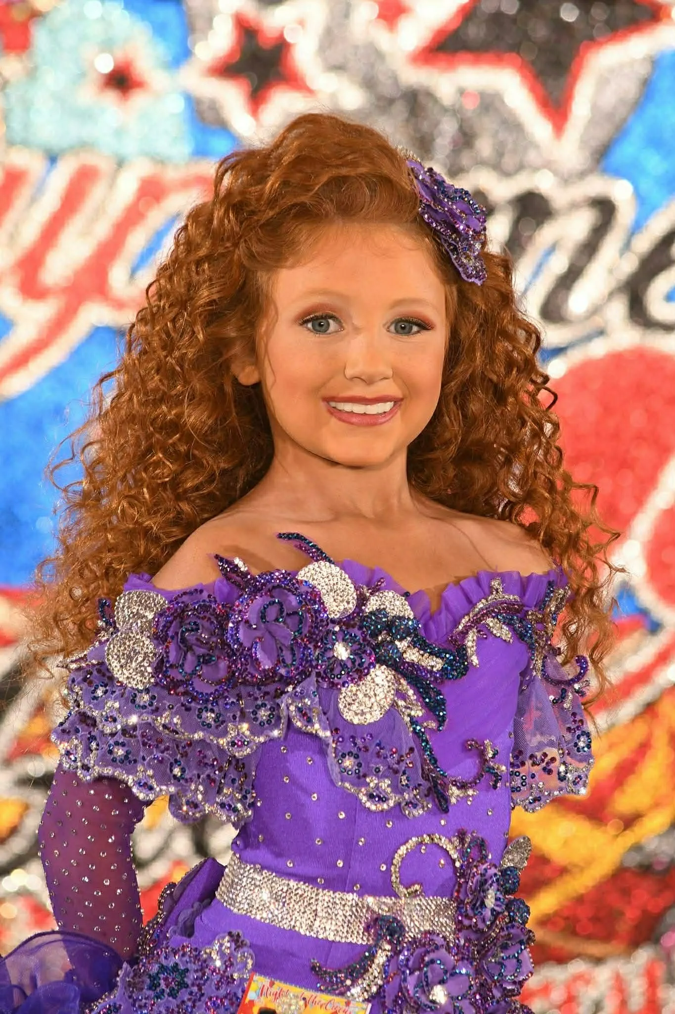 6/8 Royal Purple Ruby Belle Glitz Dress- Fallon Hackett