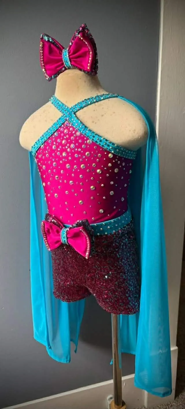2/4 Pink and Blue Glitz Swim- Katie Clodfelter