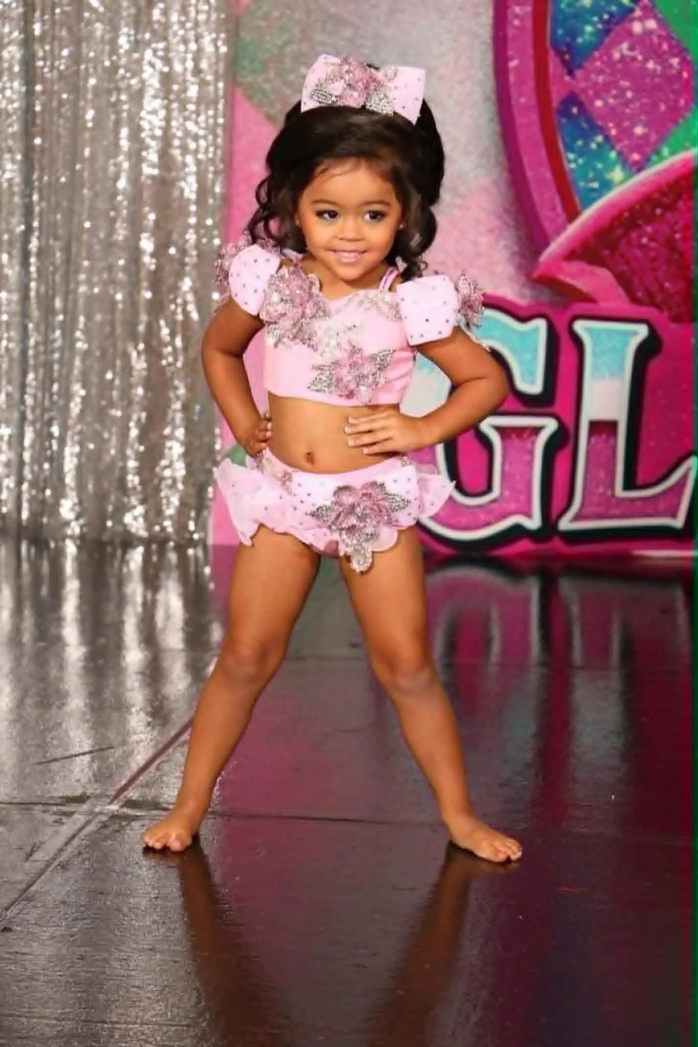 18/3 Pink Toni O Glitz Swim - Breanna Bell 