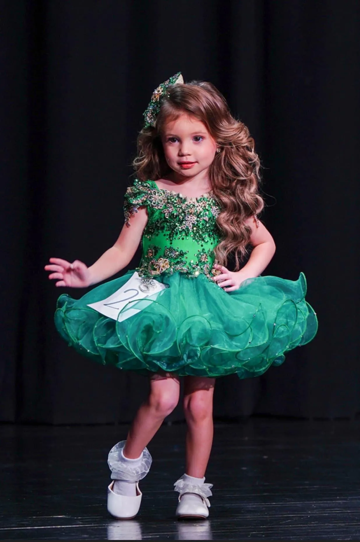 12/2-18/3 Emerald/Gold Royalty Dress