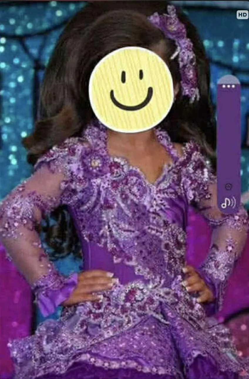 6/8 Purple Teresa Yee Glitz Dress- Fallon Hackett