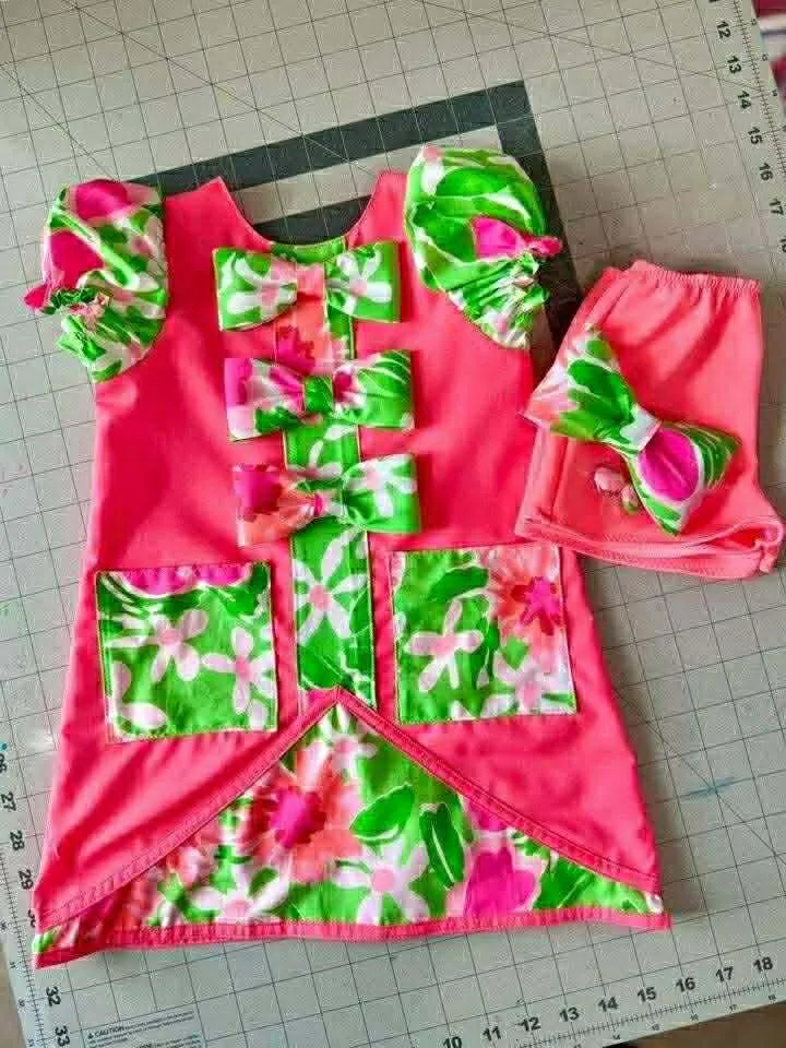 2/4 Hot Pink Tropical Dollhouse Casual - Faith Lawyer