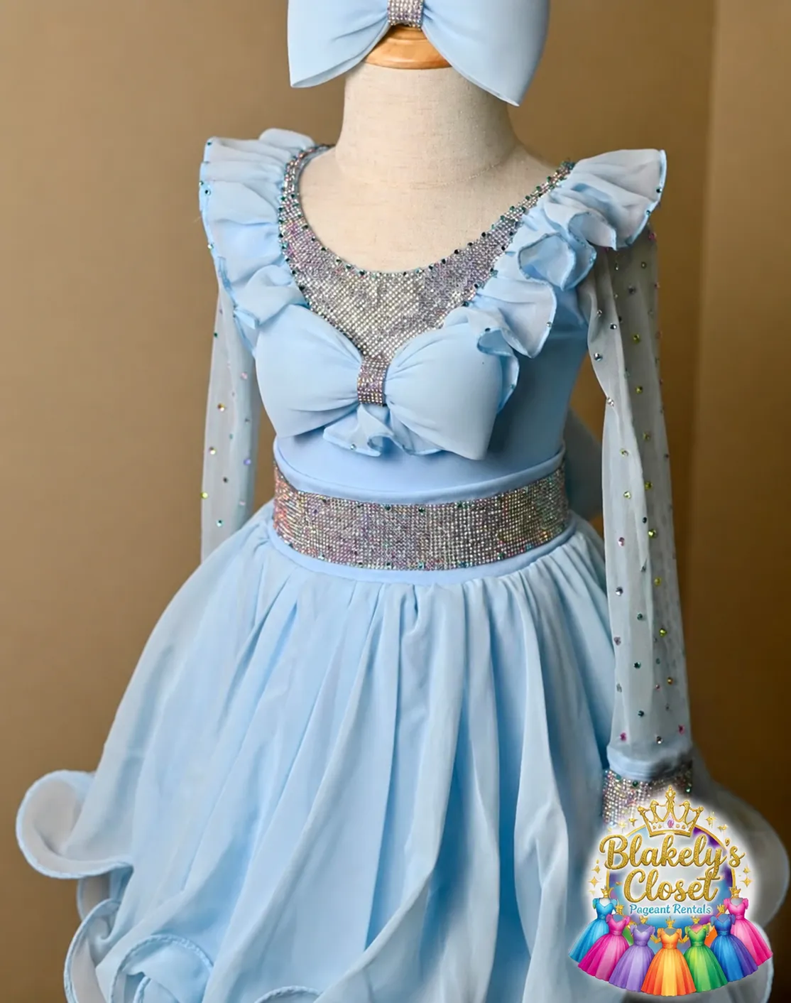 18/3 Baby Blue Ember Glitz Dress - MB 
