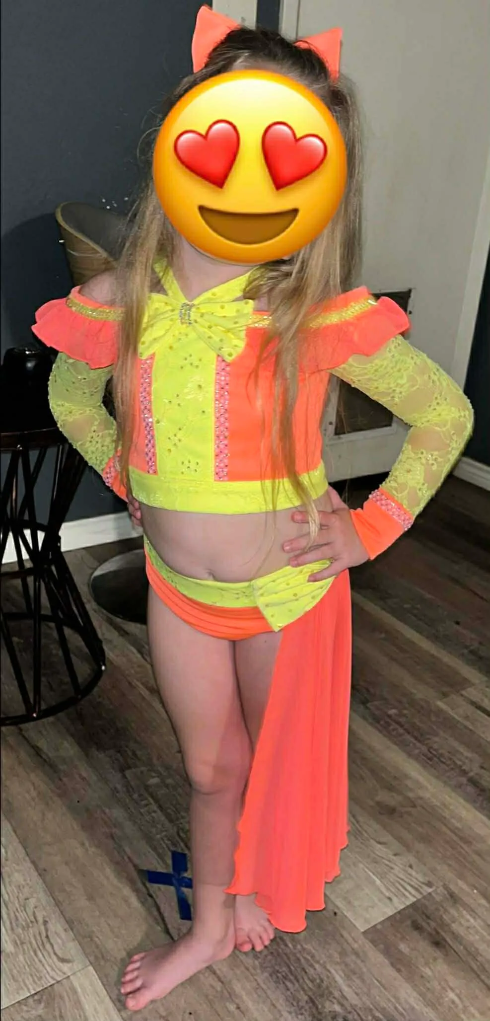 4/6 Orange and Yellow Rachel Martinez Glitz Swim- Paris Ricks 