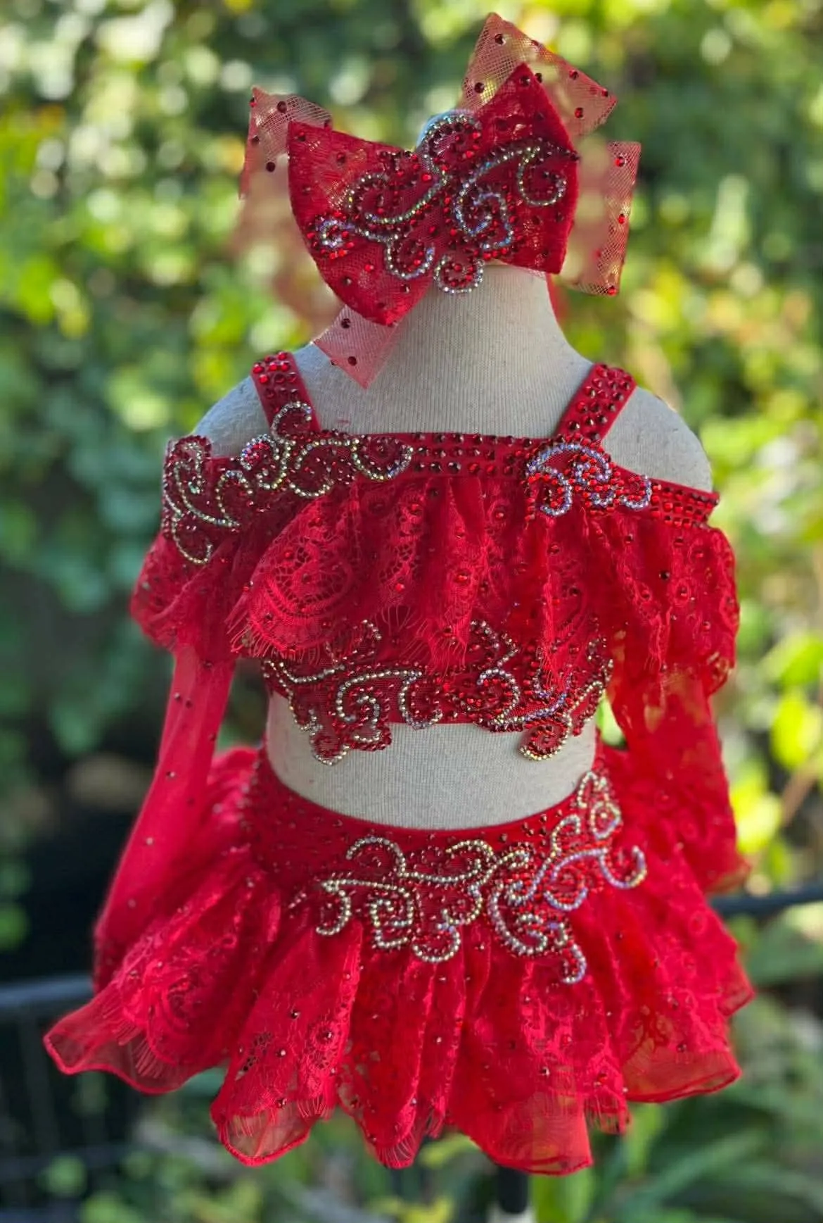 12/2 small 3 Red Glitz Beth Young Swim- Anna Baker