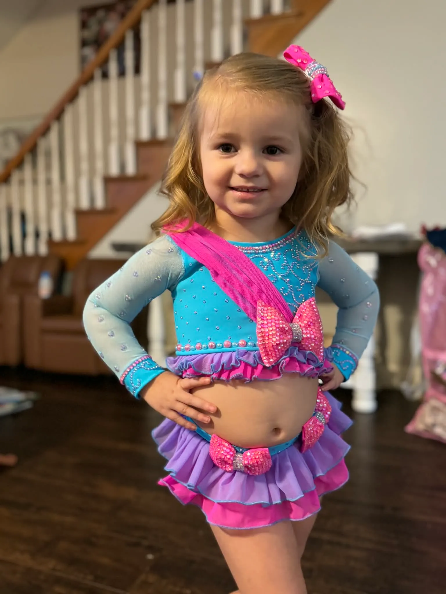 18/3 Pink/Blue/Purple Brianna Swim- Miranda Jo