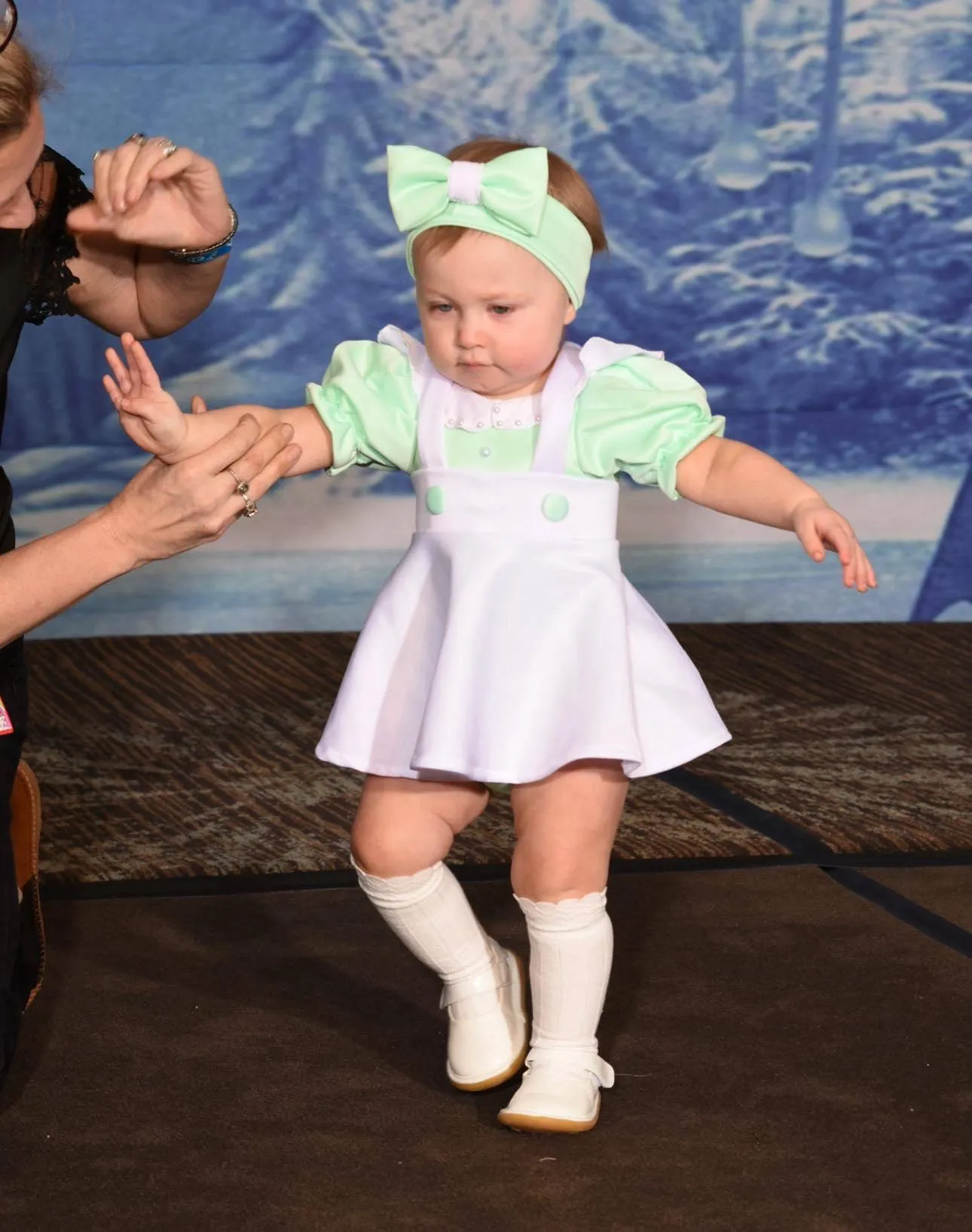 12/2 Mint and White Hannah Swim/Casual