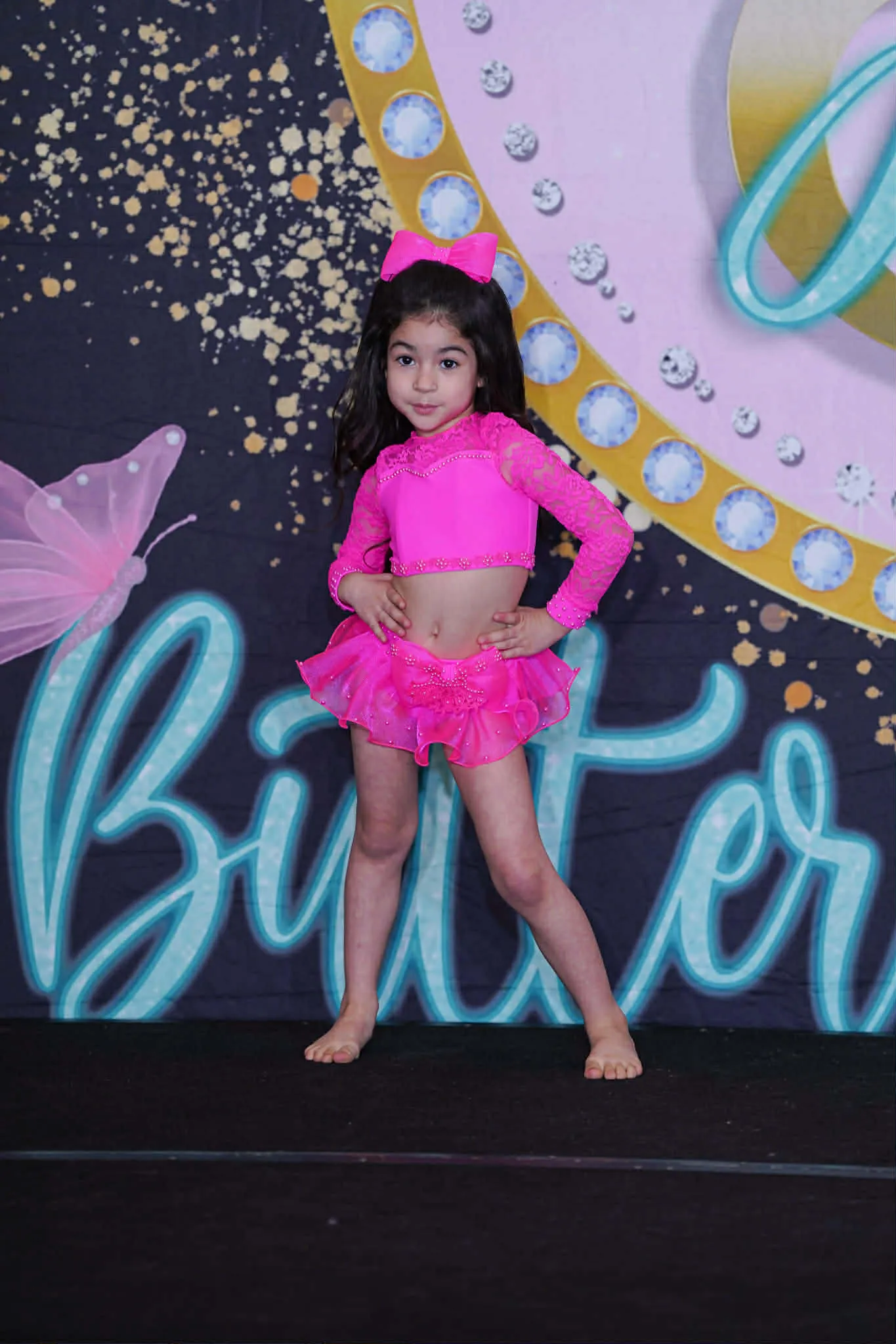 3/5 Hot Pink Ruby Belle Swim- Wendy Morel