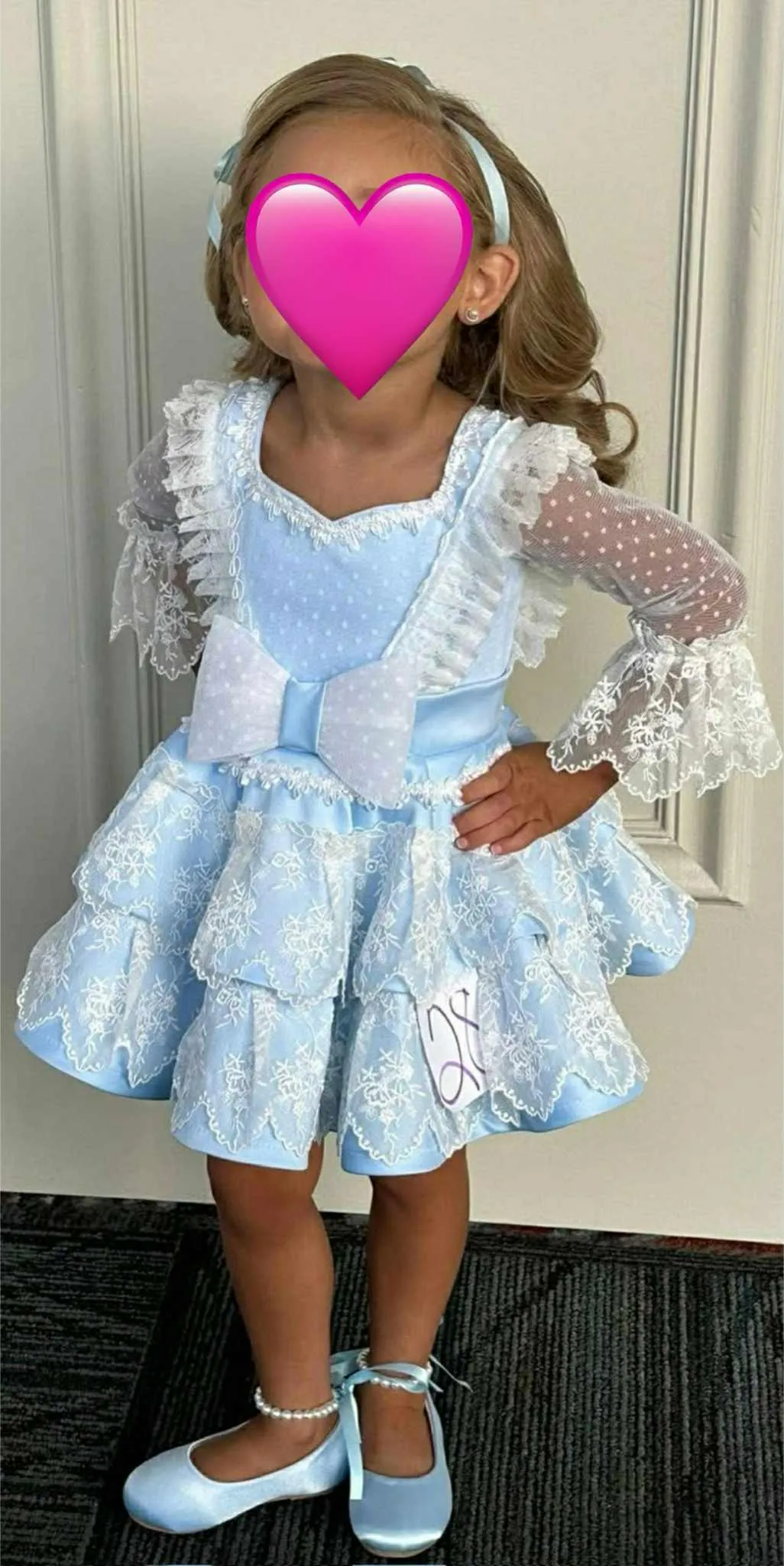 18/3 Light Blue Lace Natural Dress-Jackie Palmer