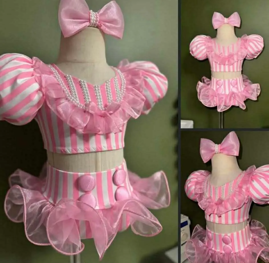 12/2-18/3 Pink Stripe Ember Natural Swim- Chelis Matthews