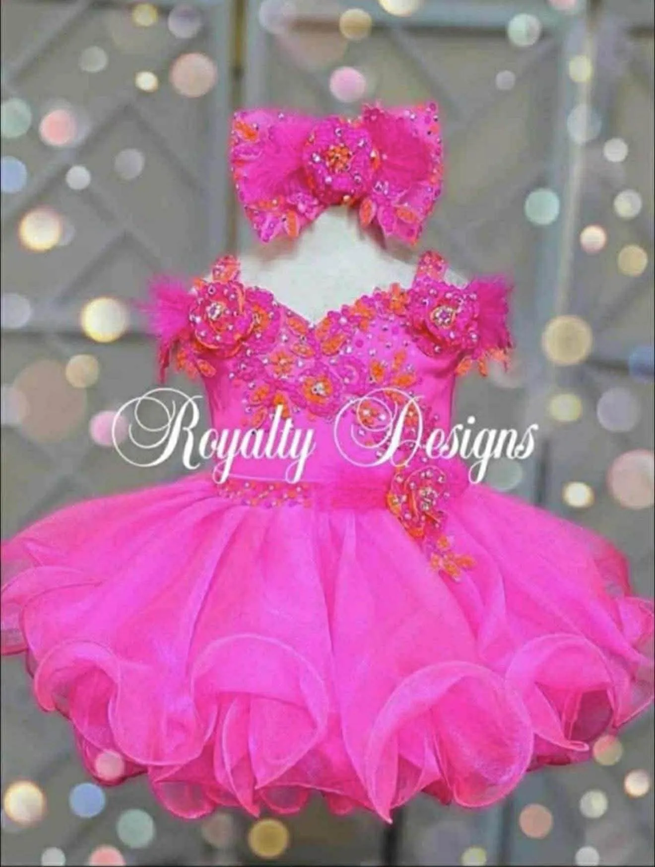 12/2 Hot Pink Royalty Designs Glitz- Hayden Williams