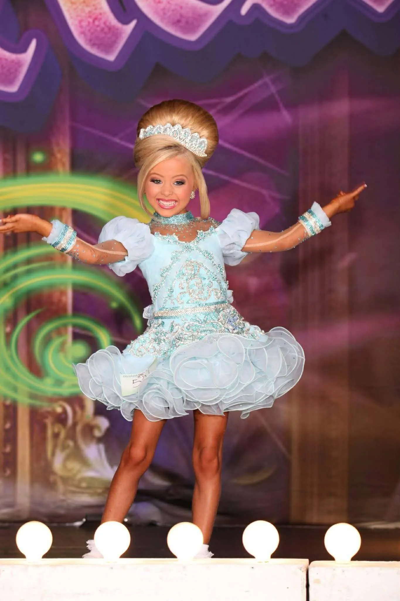 3/5 Cinderella Blue Toni O Glitz- RBK