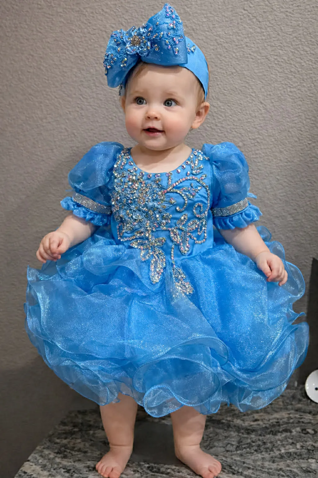 12/2 Bright Blue Cupcake Dress - Fallon Hackett