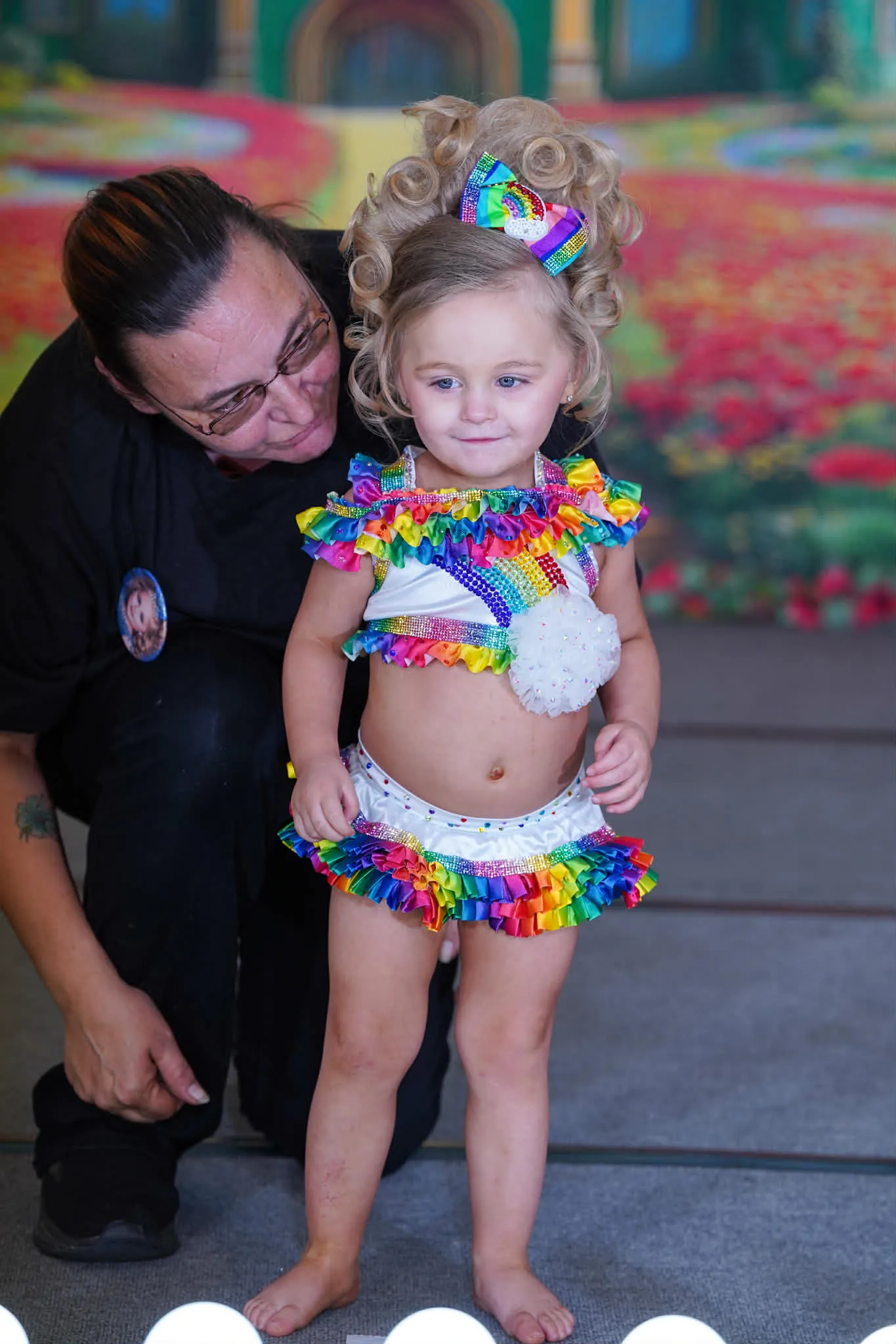 12/2 Rainbow Angie Allen Glitz Swim - Deserae Allen
