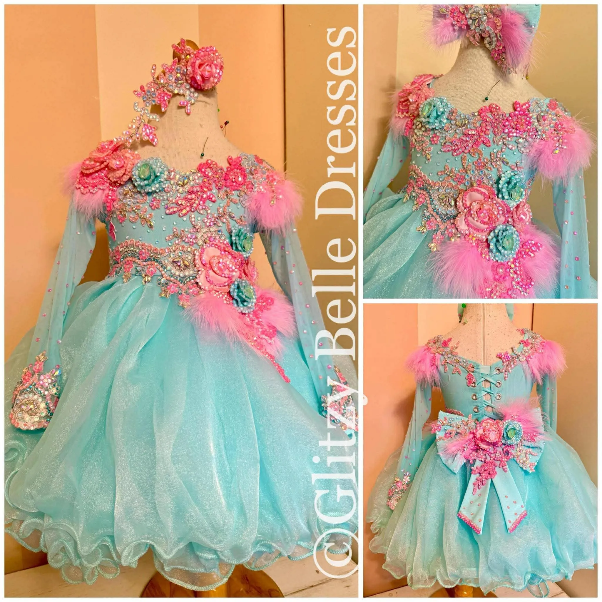 2/4 Cotton Candy Glitzy Belle- Kara Vaughn