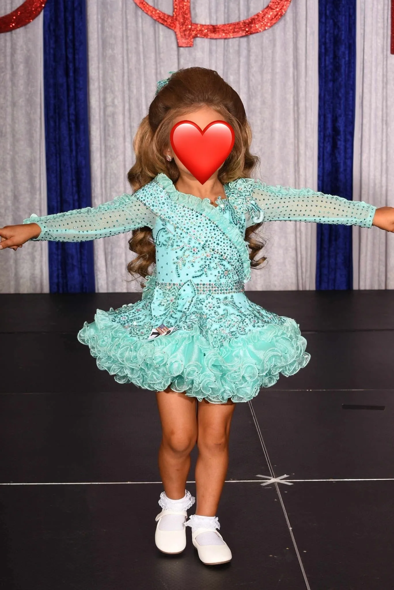 2/4-3/5 Mega Glitz Turquoise Cinderella Fashions 