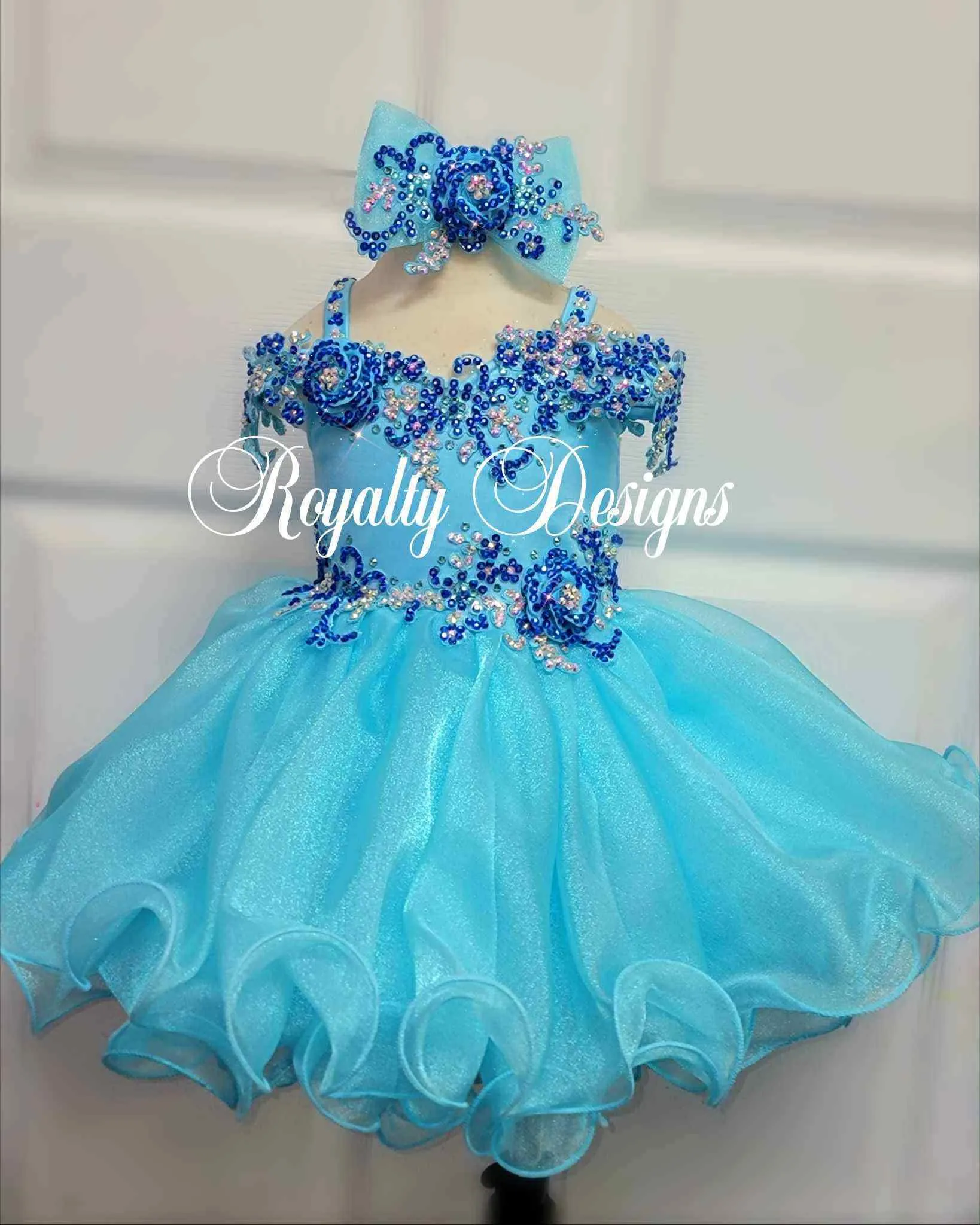 2/4 Turquoise and Royal Blue Royalty Dress- Kara Vaugh 