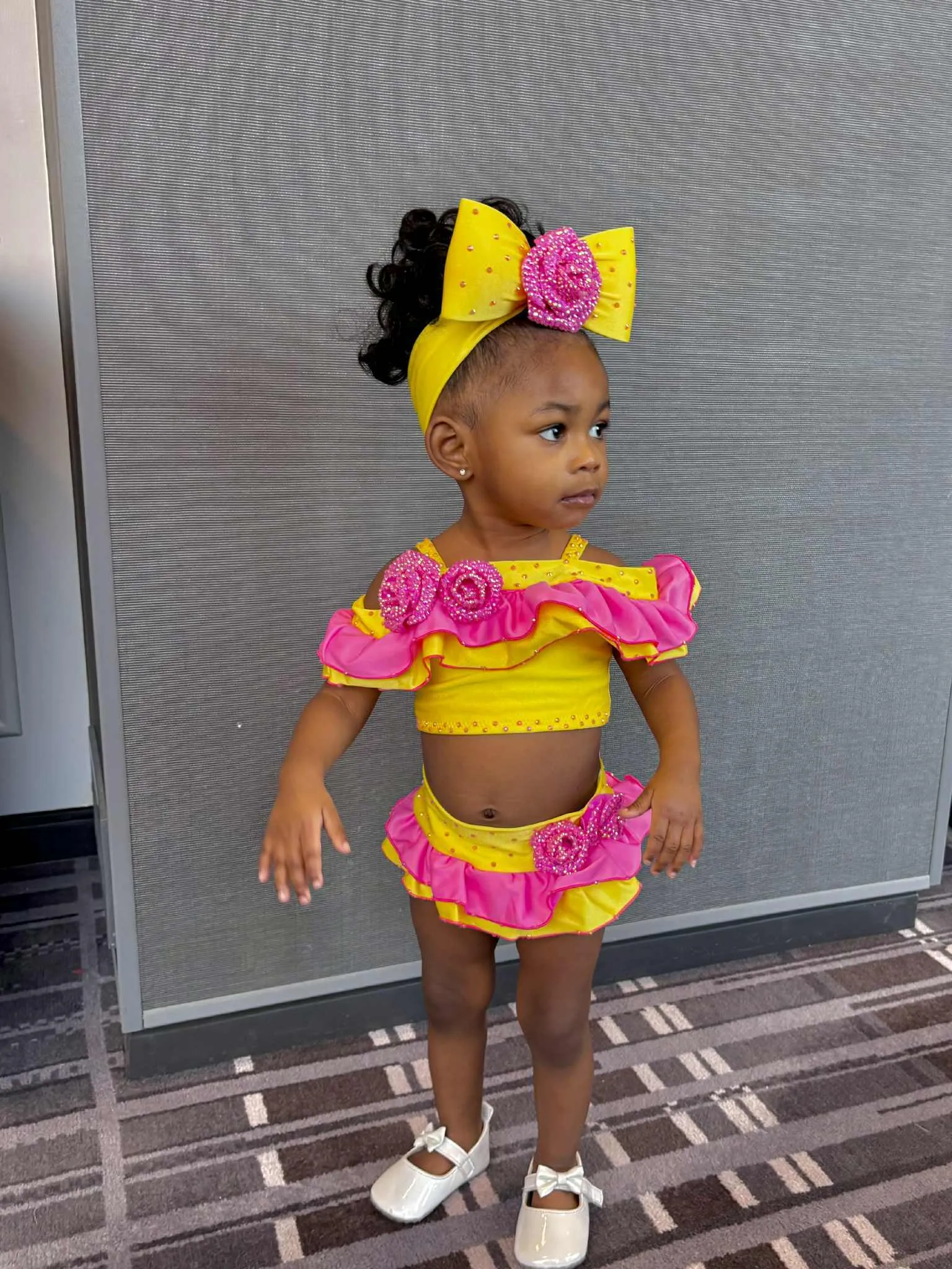 12/2 Asia Lewis Pink/Yellow Swim- Kara Vaughn