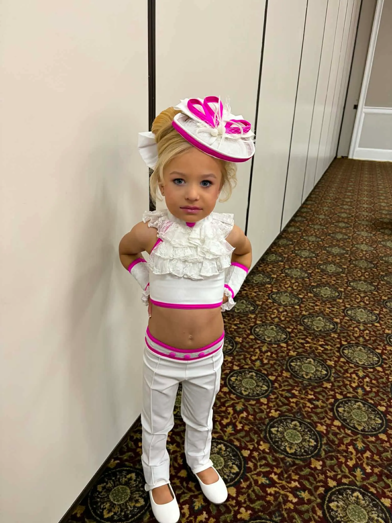 2/4 White and Pink Cinderella Fashions Casual- Angel Keefus